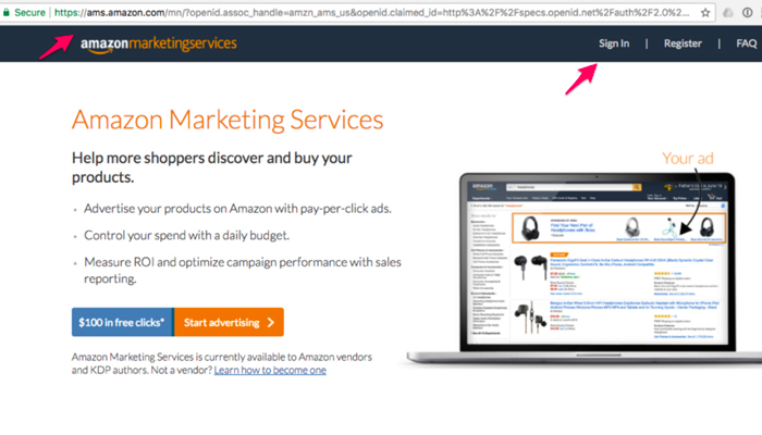 Amazon Marketing Services Login