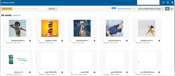 Amazon Creative assets 