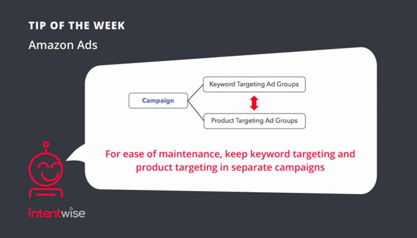 Amazon Advertising Tip of the week - Product and Keyword targeting